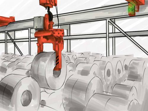 QD型自動伸縮夾具橋式起重機