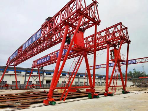 廣東云浮龍門吊廠家龍門吊起吊剛箱梁注意事項