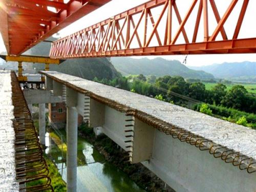 河北邢臺簡支梁式架橋機的結構特點